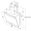Hotte de cuisine  AKR62FLTK murale 650 m3/h