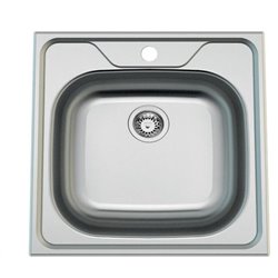 Evier Inox lisse 480x480 mm