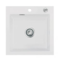 Evier Idole 510x510mm Blanc brillant