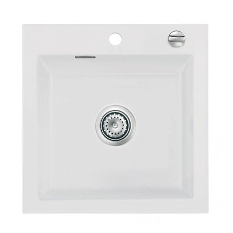 Evier Idole 510x510mm Blanc brillant