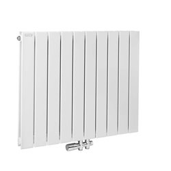 Radiateur eau chaude Fassane Prem's horizontal double SHXD, 615 Watts