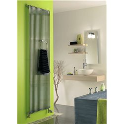 Radiateur eau chaude Kéva chromé vertical simple HKO, 1396 Watts