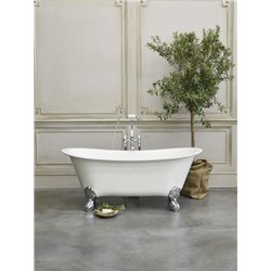 Baignoire sur pied Batello N10CS 169x80 cm, 151 Litres