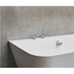 Baignoire semi ilot Patinato Grande N3BCS 169x80 cm, 204 Litres