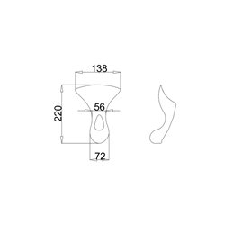 Pieds Standard Classique E10 CHR chromées 