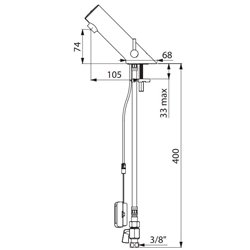 Robinetterie automatique TEMPOMATIC À piles 6V