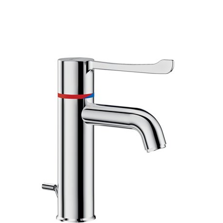 Mitigeur de lavabo SECURITHERM H.95 L.120 avec tirette