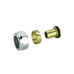 Kit raccordement classique équerre Tête thermostatique chrome