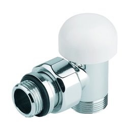 Kit raccordement classique équerre Tête thermostatique blanche