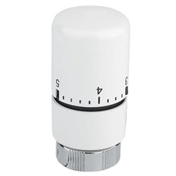 Kit raccordement classique équerre Tête thermostatique blanche