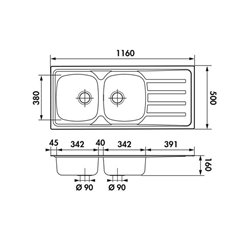 Evier Montebello EV 4521 Inox Mini-structure