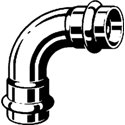Prestabo-Coude 90° avec SC-Contur FF, 558185