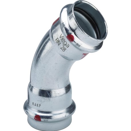 Prestabo-Coude 45° avec SC-Contur FF, 604448 Prestabo-Coude 45° avec SC-Contur FF, 604448