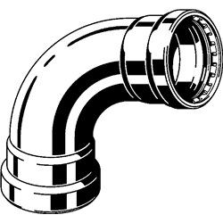 Megapress S XL-Coude 90° avec SC-Contur, 751616