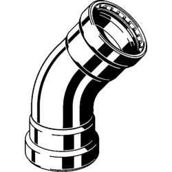 Megrapress S XL-Coude 45° avec SC-Contur, 751654