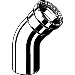 Megapress S XL-Coude 45° avec SC-Contur, 751715