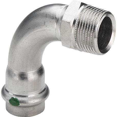 Sanpress Inox-Coude de transition 90° avec SC-Contur MF, 436940