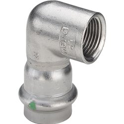 Sanpress Inox-Coude de transition 90° avec SC-Contur FF, 437008