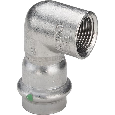 Sanpress Inox-Coude de transition 90° avec SC-Contur FF, 437046