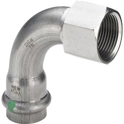Sanpress Inox-Coude de transition 90° avec SC-Contur FF, 437114