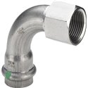 Sanpress Inox-Coude de transition 90° avec SC-Contur FF, 437091