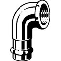 Profipress G-Coude de transition 90° avec SC-Contur FF, 345839