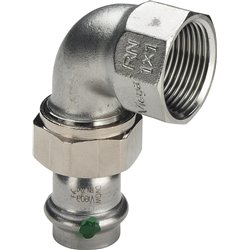Sanpress Inox-Raccord fileté de transition 90° avec SC-Contur, 437350