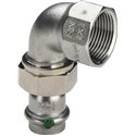 Sanpress Inox-Raccord fileté de transition 90° avec SC-Contur, 437374