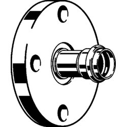 Sanpress Inox-Raccord à bride avec SC-Contur, 593339