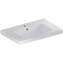 Lavabo Icon Light plage de dépose 75 cm 1 trou robinetterie et 1 trop-plein