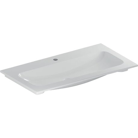 Lavabo Icon Light 90 cm 1 trou robinnetterie et sans trop-plein