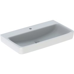 Lavabo Renova Plan 85 cm 1 trou robinetterie et sans trop-plein