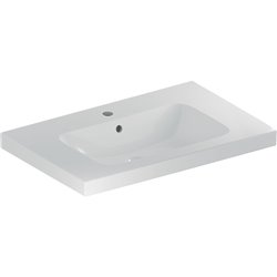 Lavabo Icon Light plage de dépose 90 cm 1 trou robinetterie et 1 trop-plein