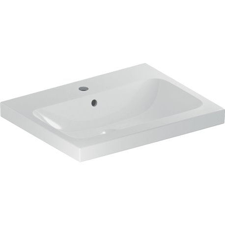 Lavabo Icon Light 60 cm 1 trou robinetterie et 1 trop-plein