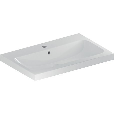 Lavabo Icon Light 75 cm 1 trou robinetterie et 1 trop-plein