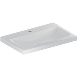 Lavabo Icon Light 75 cm 1 trou robinnetterie et sans trop-plein