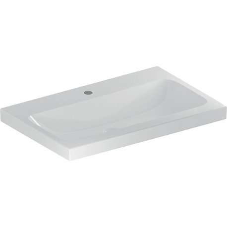 Lavabo Icon Light 75 cm 1 trou robinnetterie et sans trop-plein