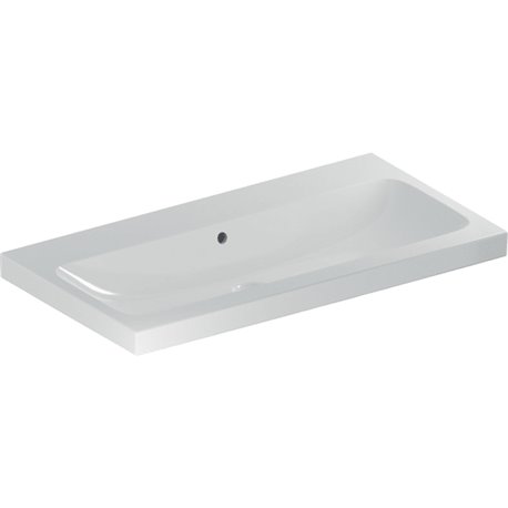 Lavabo Icon Light 90 cm sans trou robinetterie et 1 trop-plein