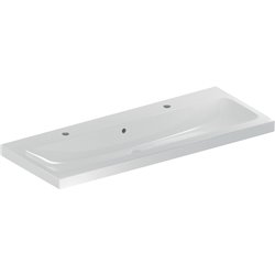 Lavabo Icon Light 120 cm 2 trous robinetterie et 1 trop-plein
