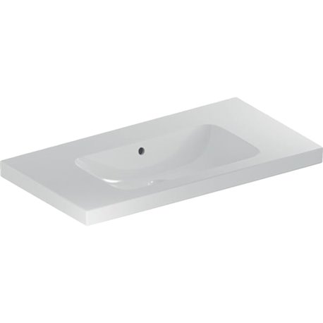 Lavabo Icon Light plage de dépose 90 cm sans trou robinetterie et 1 trop-plein