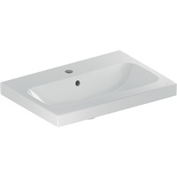 Lavabo Icon Light compact 60 cm 1 trou robinetterie et 1 trop-plein
