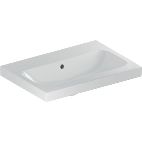 Lavabo Icon Light compact 60 cm sans trou robinetterie et 1 trop-plein