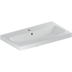 Lavabo Icon Light compact 75 cm 1 trou robinetterie et 1 trop-plein