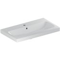 Lavabo Icon Light compact 75 cm 1 trou robinetterie et 1 trop-plein
