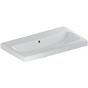 Lavabo Icon Light compact 75 cm sans trou robinetterie et 1 trop-plein