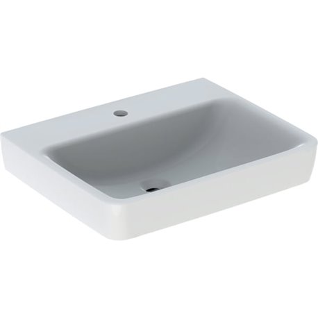Lavabo Renova Plan 60 cm 1 trou robinetterie et sans trop-plein