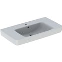 Lavabo Renova Plan 90 cm 1 trou robinetterie et 1 trop-plein