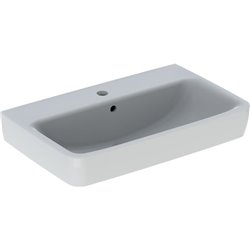 Lavabo Renova Compact 65 cm 1 trou robinetterie et 1 trop-plein