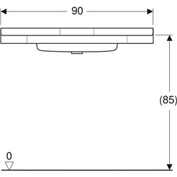 Lavabo Publica Passo 90 cm 