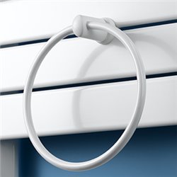 Anneau porte-serviette blanc pour sèche-serviette Apaneo RF, Apaneo RF T, Silay RF, Silay RF T et Inyo